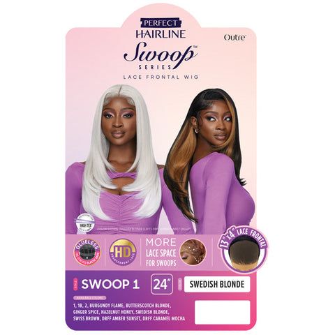 Outre Perfect Hairline Swoop Glueless 13x4 Deep C-Shape HD Lace Front Wig - SWOOP 1