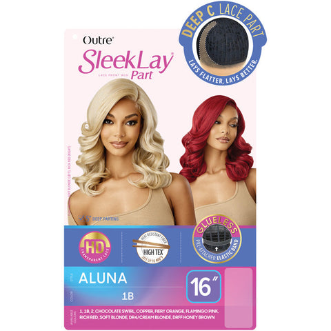Outre HD Lace Front Wig SleekLay Glueless Deep C Lace Part Wig - ALUNA