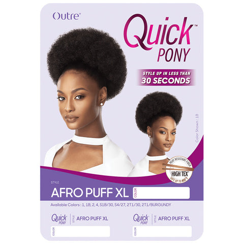 Outre Quick Pony Drawstring Ponytail - AFRO PUFF XL