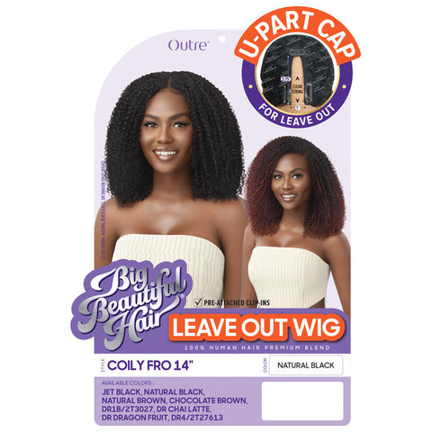 Outre 100% Human Hair Leave Out Wig - COILY FRO 14