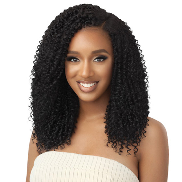Outre 100% Human Hair Blend U Part Cap Leave Out Wig - PASSION COILS 20