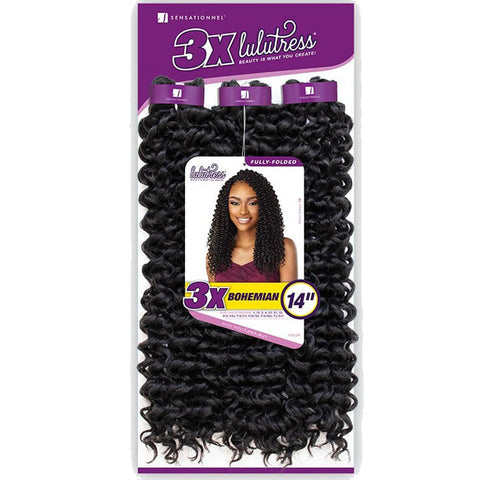 Sensationnel Lulutress Fully-Folded Crochet Braids - 3X BOHEMIAN 14"