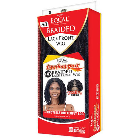 Freetress Equal Braided Freedom Part HD Lace Front Wig - KNOTLESS BUTTERFLY LOC