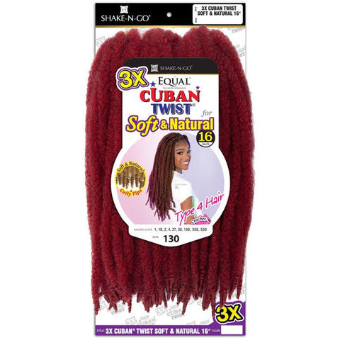 FreeTress Equal 3X CUBAN TWIST SOFT & NATURAL 16"