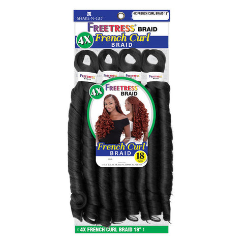 Freetress Pre-Stretched Braid - 4X FRENCH CURL BRAID 18"