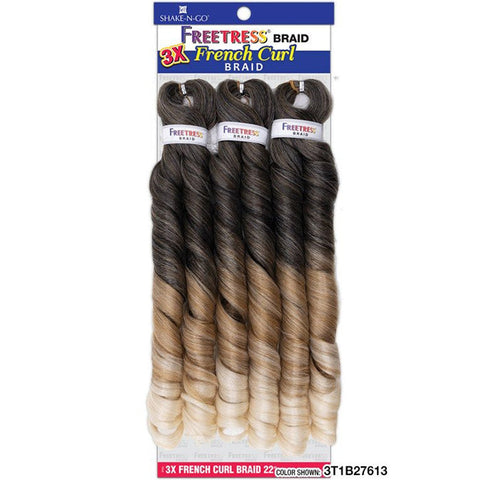 Freetress Braid - 3X FRENCH CURL 22"