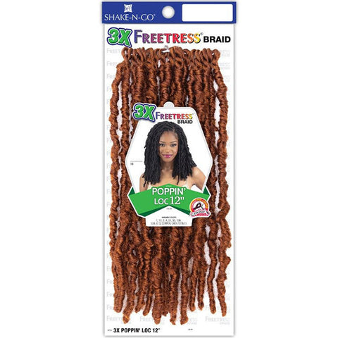 Freetress 3X Pre-Loop Twist Crochet Braids - POPPIN' LOC 12"