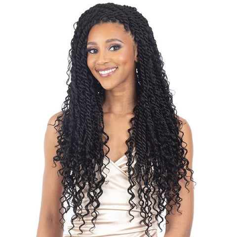 Freetress Braid Pre-Looped Crochet Braids - 3X REBEL BOHO TWIST 22"