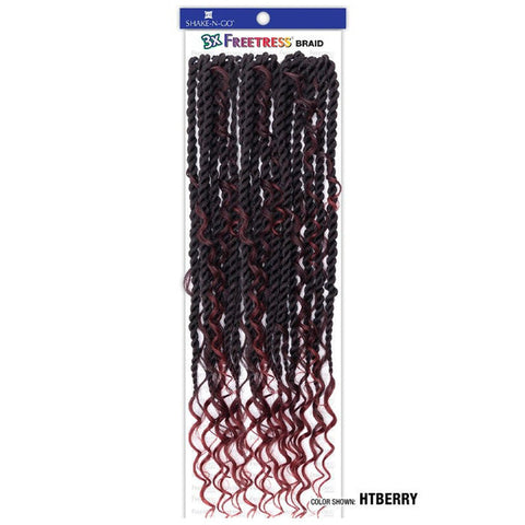 Freetress Braid Pre-Looped Crochet Braids - 3X REBEL BOHO TWIST 22"