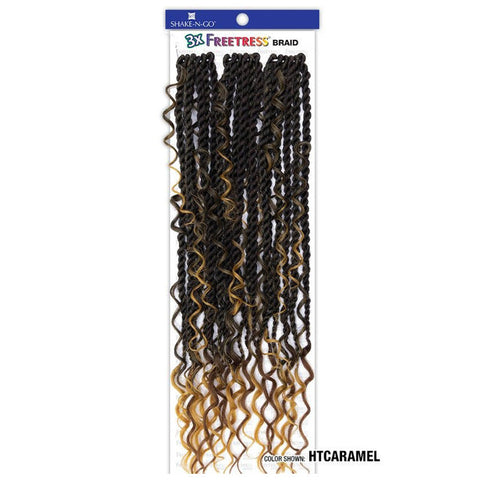 Freetress Braid Pre-Looped Crochet Braids - 3X REBEL BOHO TWIST 22"