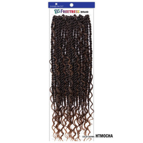 Freetress Braid Pre-Looped Crochet Braids - 3X REBEL BOHO TWIST 22"