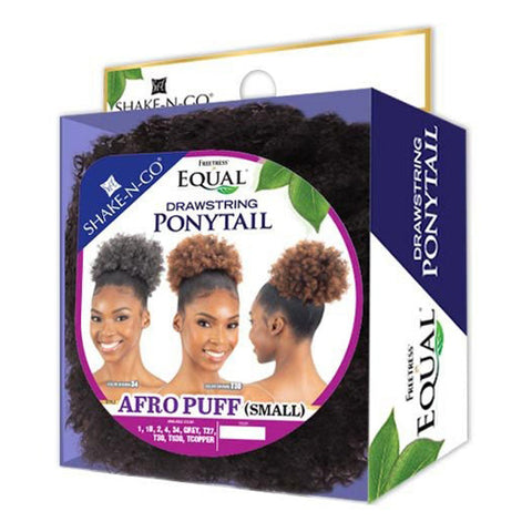 Shake-N-Go Drawstring Ponytail - AFRO PUFF SMALL