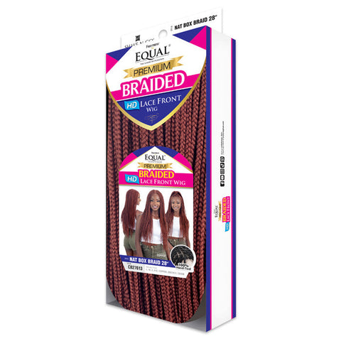FreeTress Equal Premium Braided HD Lace Front Wig - NAT BOX BRAID 28" - 5X5 lace Parting