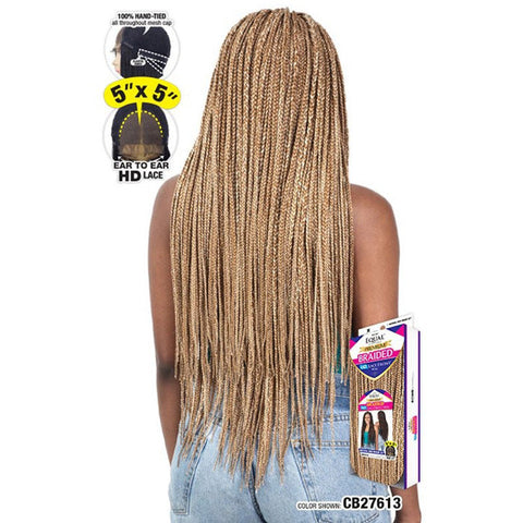 Freetress Equal Premium Braided Synthetic HD Lace Front Wig - NATURAL BOX BRAID 32"