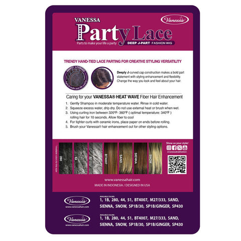 Vanessa Party Lace Deep J-Part Lace Front Wig - DJ NANITA