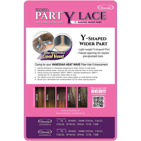 Vanessa Party Lace Y-Shaped Wider Lace Part Wig - DY MELLY