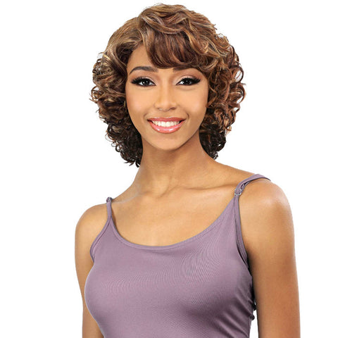 Vanessa PartY Lace Y-Shaped Wider Part Lace Wig - RAVEN