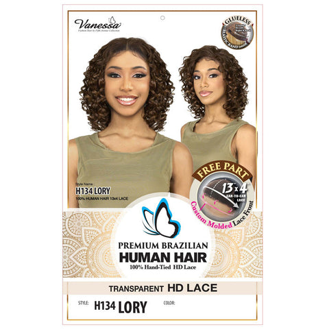 Vanessa Glueless 100% Premium Brazilian Human Hair 13x4 HD Lace Front Part - H134 LORY