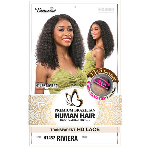 Vanessa Premium Brazilian Human Hair Glueless 13x5 HD Lace Front Wig - RIVIERA