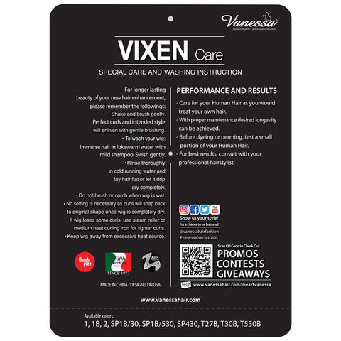 Vanessa Vixen Human Hair Wig - HH RAHA