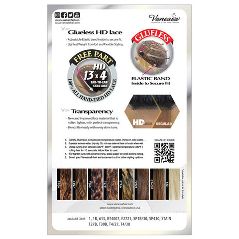 Vanessa View 134 Glueless 13x4 HD Lace Front Wig - VIEW134 CASSIA