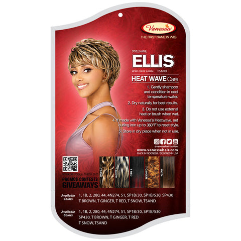 Vanessa Fashion Wigs Full Wig - ELLIS