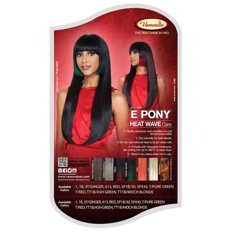 Vanessa Fashion Full Wig - E PONY