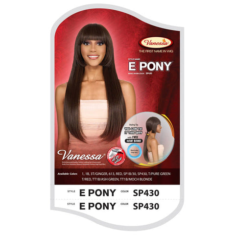 Vanessa Fashion Full Wig - E PONY
