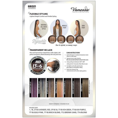 Vanessa Synthetic Hair HD Lace Wig - VIEW136 CELIA