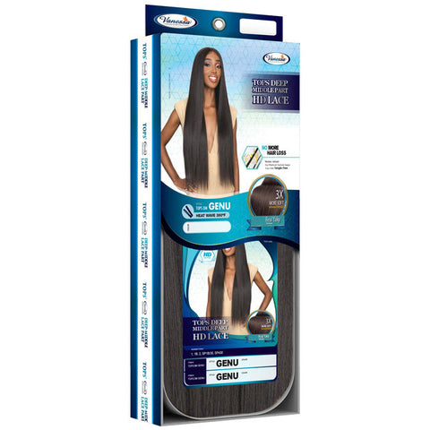 Vanessa Top Deep Middle Part HD Lace Front Wig - GENU