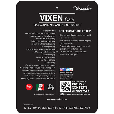 Vanessa Vixen 100% Human Hair Full Wig - HH JIMBA