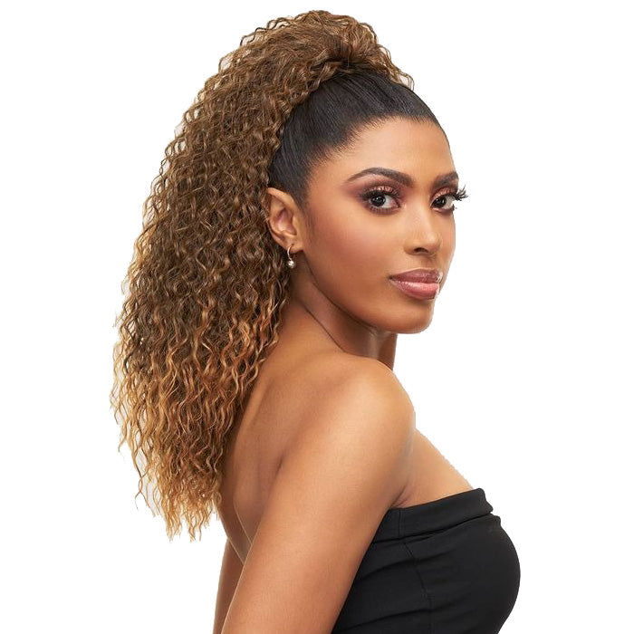 Vanessa Express Curl Hair Drawstring With Bundle Wrap Ponytail - STB MEDOW 20