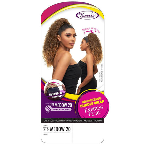 Vanessa Express Curl Hair Drawstring With Bundle Wrap Ponytail - STB MEDOW 20