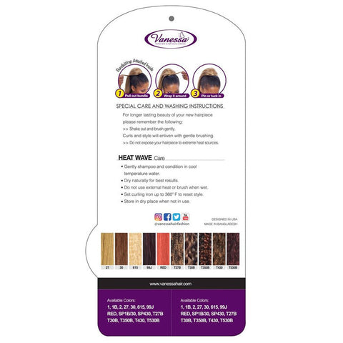 Vanessa Express Curl Hair Drawstring With Bundle Wrap Ponytail - STB MEDOW 20