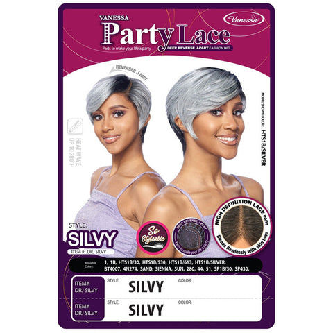 Vanessa Party Lace HD Lace J Part Full Wig - MELT SILVY