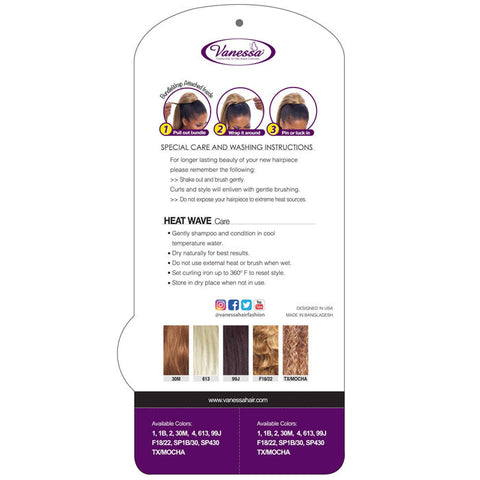 Vanessa Express Curl Drawstring Bundle Wrap Ponytail - STB DELLA