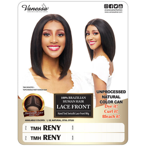 Vanessa 100% Unprocessed Human Hair Swissilk Lace Front Wig - TMH RENY