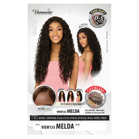 Vanessa View 135 Glueless 13x5 HD Lace Front Wig - VIEW 135 MELDA - Hand-Tied
