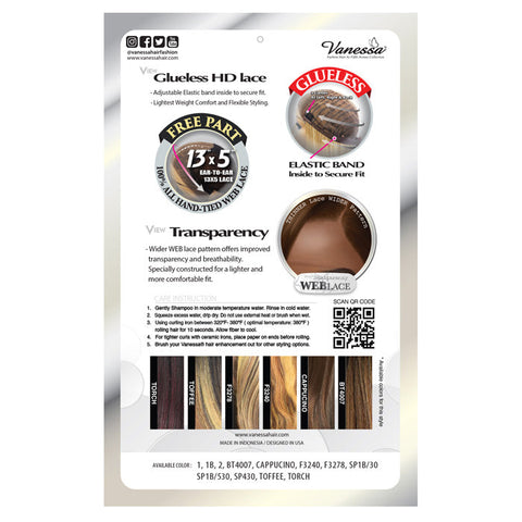 Vanessa View 135 Glueless 13x5 HD Lace Front Wig - VIEW 135 MELDA - Hand-Tied