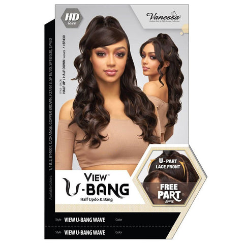 Vanessa View U-Bang Half Updo & Bnag U-Part HD Lace Front Wig - VIEW U-BANG WAVE
