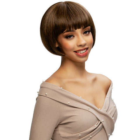 Vivica Fox Pure Comfort Cap 100% Human Hair Full Wig - LIV