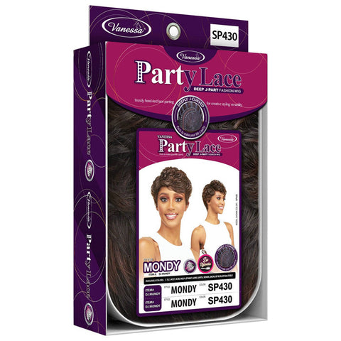 Vanessa Party Lace Deep J-Part Fashion Wig - MONDY