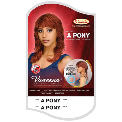 Vanessa Fashion Full Wig - A PONY