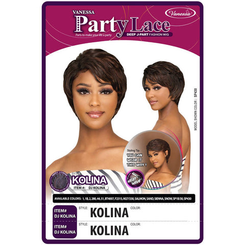 Vanessa Party Lace Deep J-Part Lace Wig - KOLINA