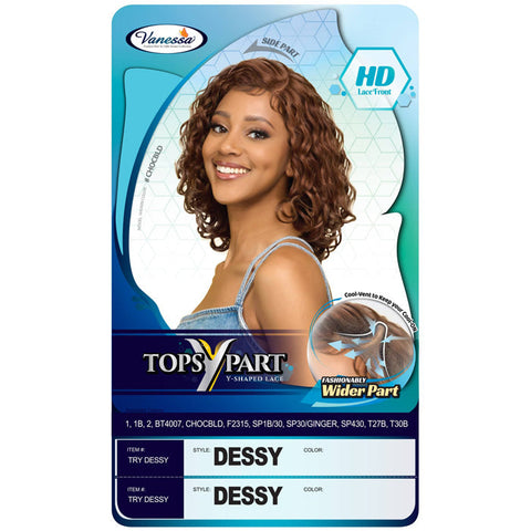 Vanessa Top Lace Synthetic Hair HD Lace Front Wig - TRY DESSY