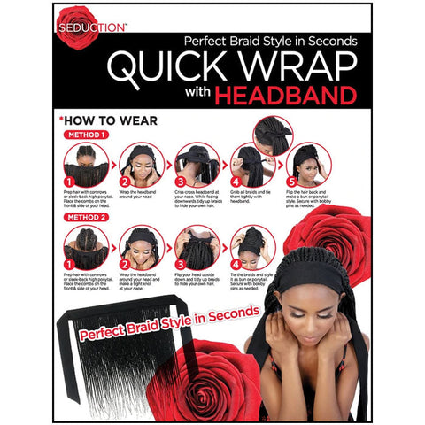 Seduction Quick Wrap with Headband Wig - WRAP.SNC36W WAVY SENEGAL TWIST