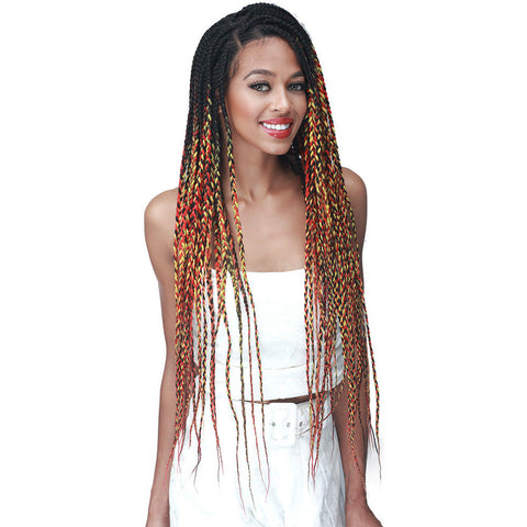 Bobbi Boss Natural Style 13x5 Triangle Braid Synthetic Lace Front Wig - MLF623 Knotless Braid 30