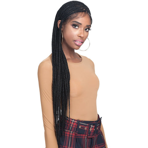 Bobbi Boss Realistic Braided Synthetic Lace Front Wig - MLF511 Simone