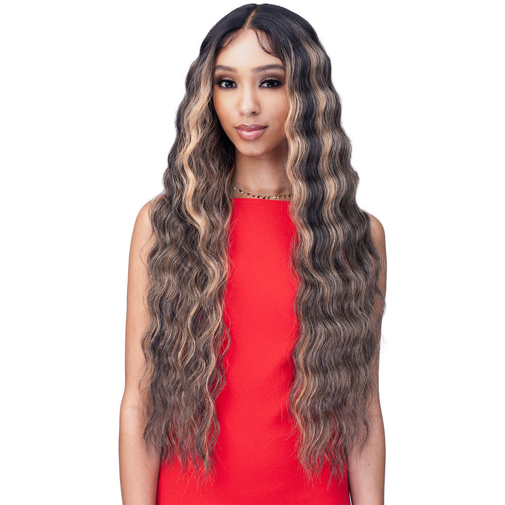 Bobbi Boss Designermix Human Hair Blend 4" Deep Part HD Synthetic Lace Front Wig - MOLP002 Kaba