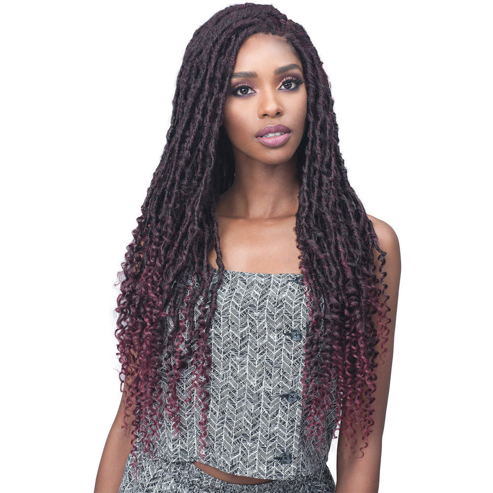 Bobbi Boss Natural Style Wig 4x4 Synthetic Lace Front Wig - MLF619 Nu Locs Curly Tips 30